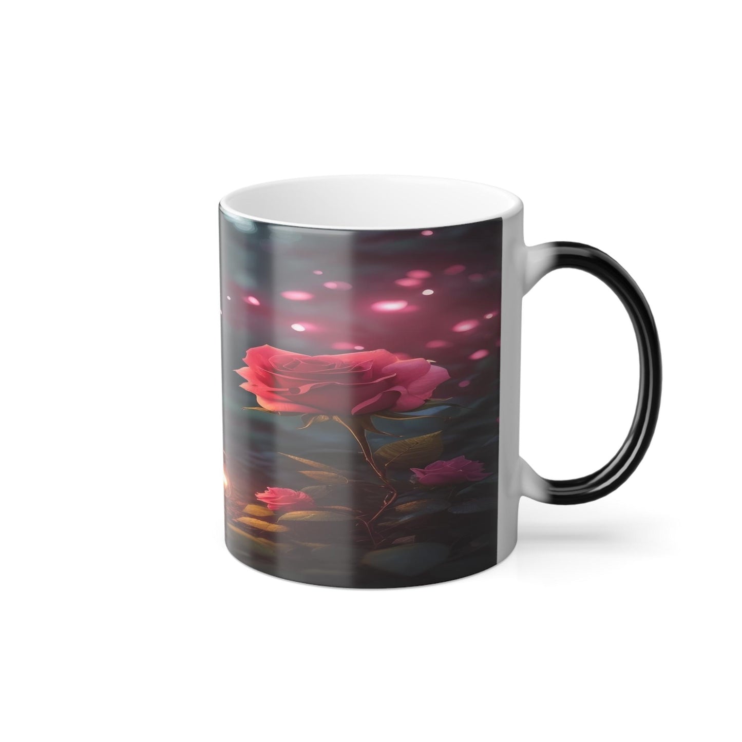 Enchanting Flower Magic Morphing Mug 11oz - Lovely Heat Sensitive Coffee Tea Cup with Flower, Rose, Tree, Heart Designs - Special Gifts for Flower Lovers 13