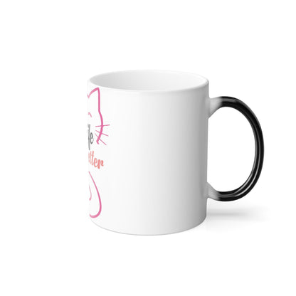 Tasse sensible à la chaleur pour chaton enchanteur - Belle tasse de morphing magique pour animaux de compagnie 11 oz - Tasse à café et à thé - Cadeau parfait pour les amoureux des animaux de compagnie 2 