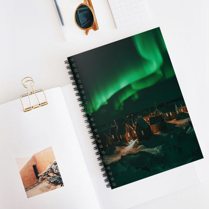 Unique Aurora Borealis Spiral Notebook Ruled Line - Personalized Northern Light View - Stationary Accessories - Perfect Aurora Lovers Gift 20