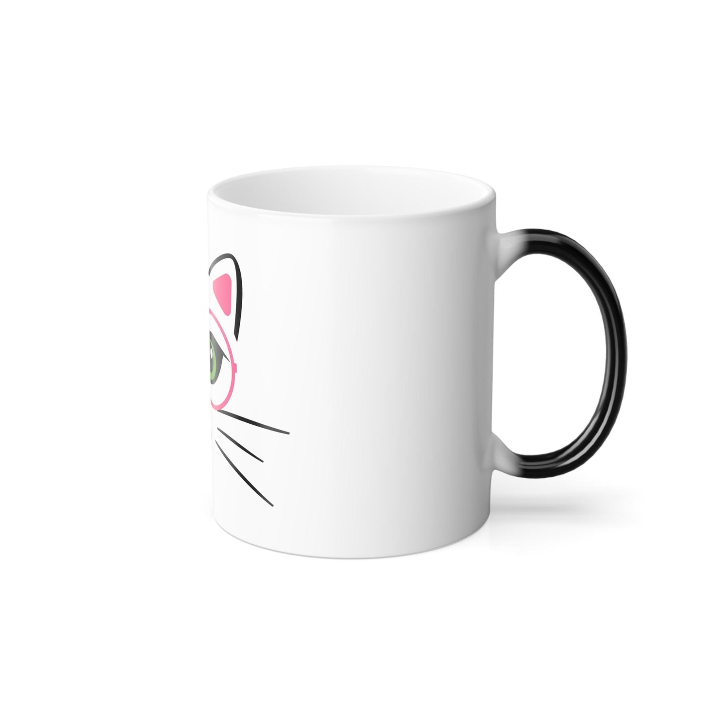 Tasse sensible à la chaleur pour chaton enchanteur - Belle tasse de morphing magique pour animaux de compagnie 11 oz - Tasse à café et à thé - Cadeau parfait pour les amoureux des animaux de compagnie 2 