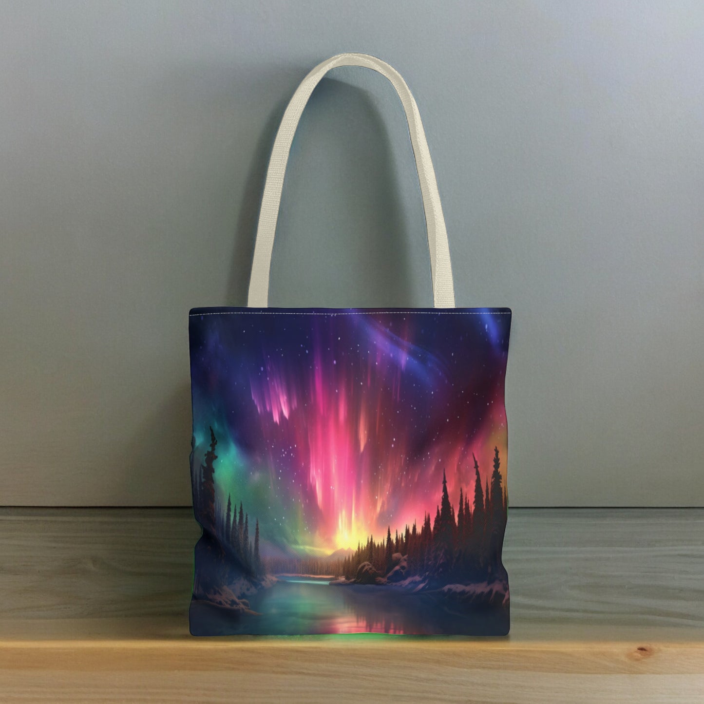 Aurora Borealis Tote Bag (AOP) - Northern Lights Bag