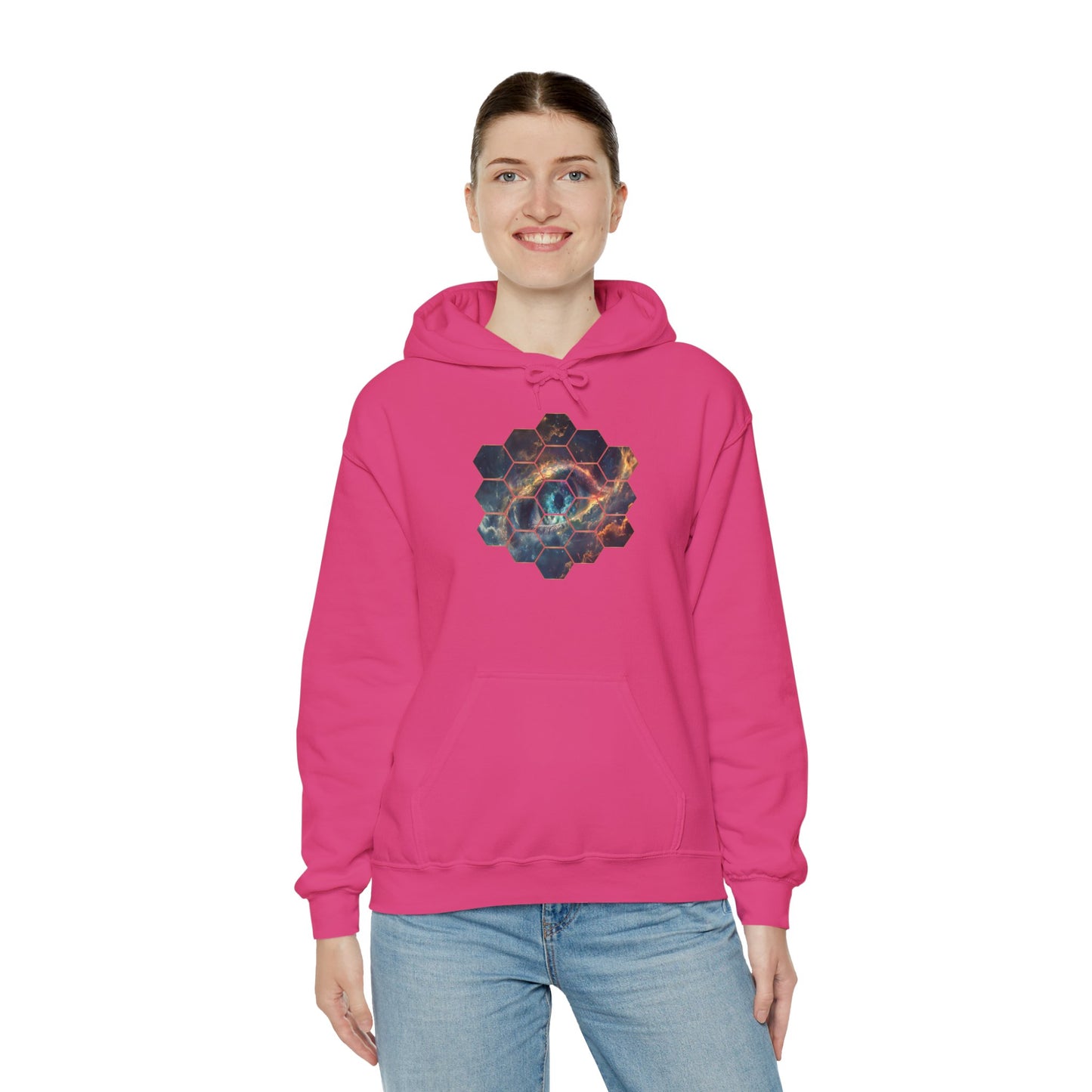 JWST Unisex Heavy Blend™ Hooded Sweatshirt - Space Horsehead Nebula Galaxy Universe - Autumn Fall T-shirt - Astronomy Gift