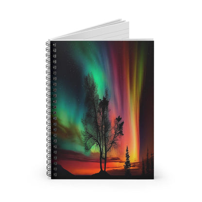 Unique Aurora Borealis Spiral Notebook Ruled Line - Personalized Northern Light View - Stationary Accessories - Perfect Aurora Lovers Gift 37