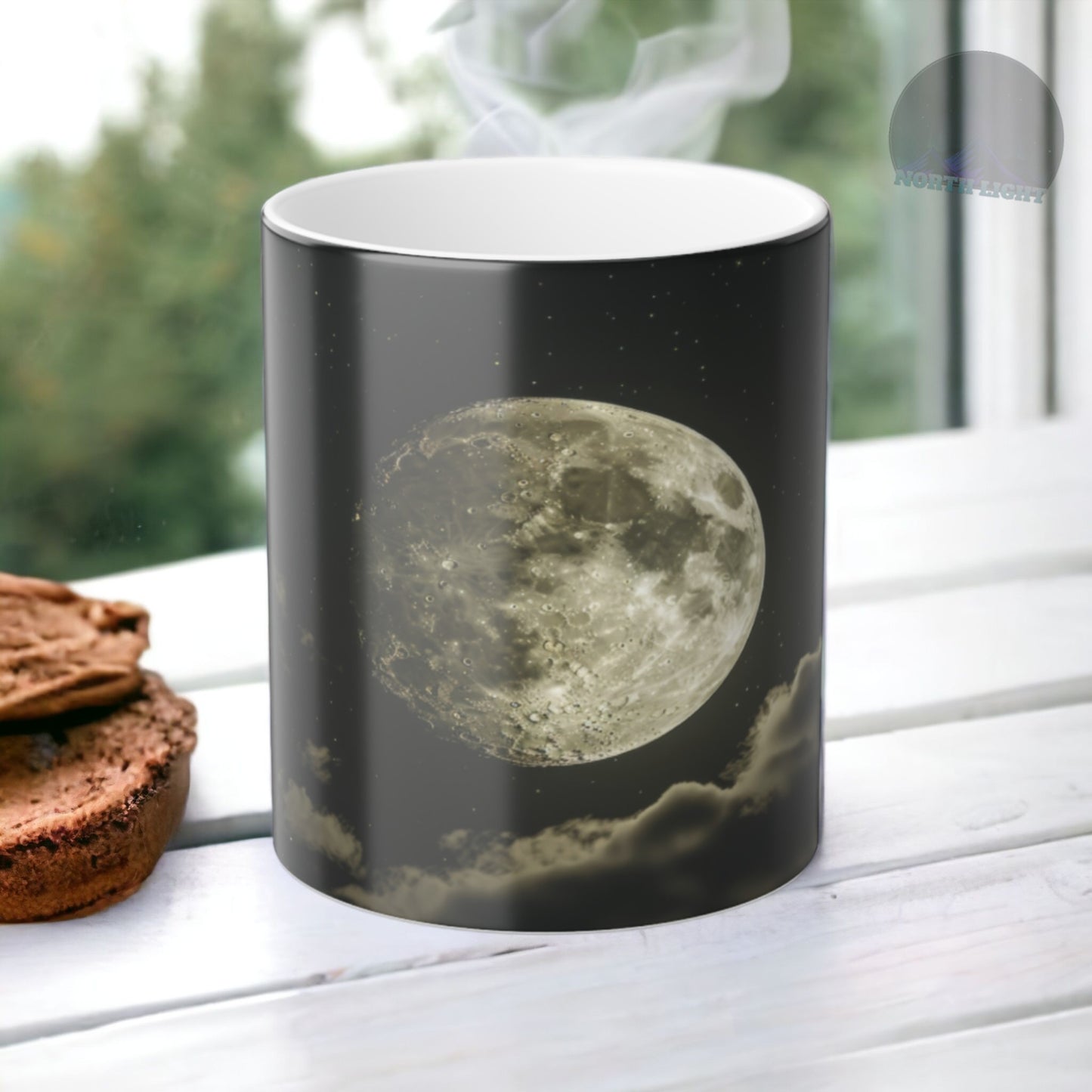 Color Morphing Moon Mug, Celestial Coffee Cup, Cosmic Tea Cup, Astronomy Mug, Magic Coffee Cup, Night Sky Lover Gift, Birthday & Holiday Present