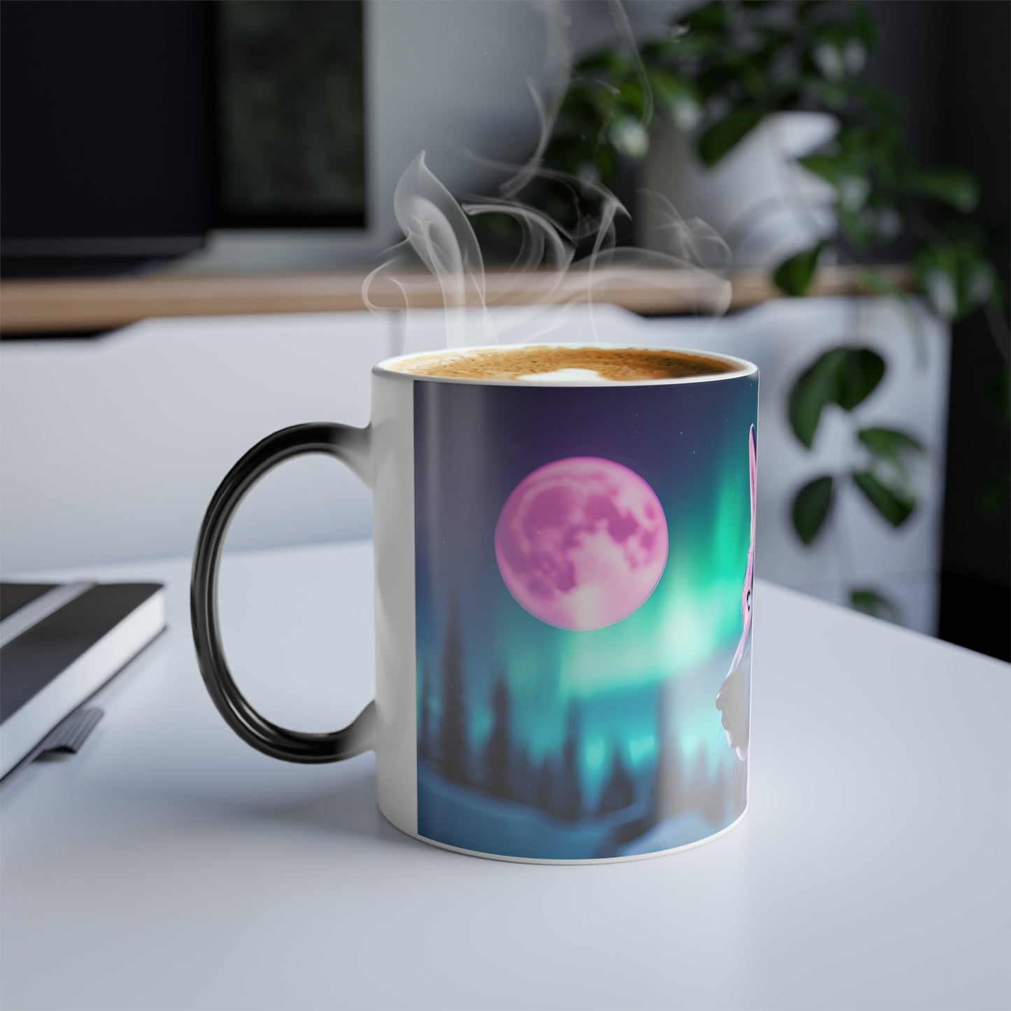 Enchanting Aurora Borealis Heat Sensitive Mug - Northern Lights Magic Color Morphing Mug 11oz - Heat Reactive Night Sky Coffee Cup - Perfect Gift for Nature Lovers 6