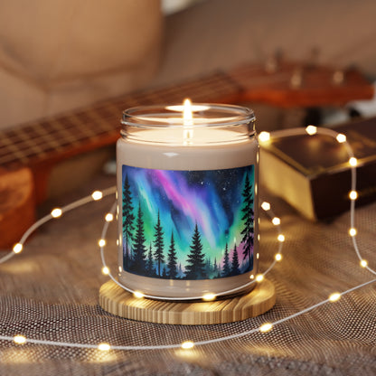 Lumient | Scented Soy Candle | 9oz | Aurora Borealis View - Northern Light Souvenir | Night Sky Charm | Amazing Soft Scents | Perfect Aurora Lovers Gift