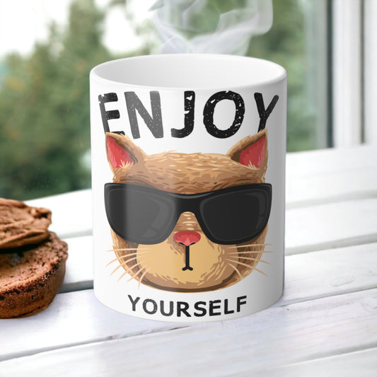 Enchanting Cat Kitten Heat Sensitive Mug - Lovely Pet Magic Morphing Mug 11oz - Coffee Tea Cup - Perfect Gift for Pet Lovers 1