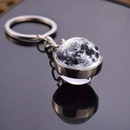 Solar System Galaxy Nebula Star Keyring - Universe Cosmos Jewelry - Double Side Glass Ball Key Chain - Perfect Astronomy Lovers Gift 4