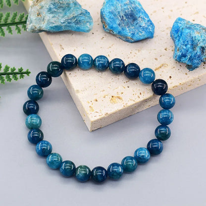 Bracelets de perles naturelles originales pour hommes et femmes, chef-d'œuvre en pierre artistique, bijoux, Apatite bleue, Amazonite, Onyx, améthyste, cadeaux pour lui, sa mode d'été