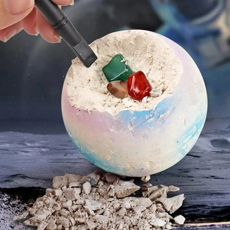 Archaeological Digging Toy Treasure Planet Gem Ore Exploration of The Solar System Mining Science Educational Toys