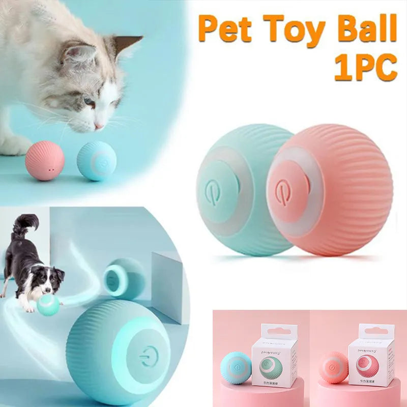 Smart Pet Interactive Cat Toy - Automatic Rolling Kitten Training Ball - Self-Propelled Electric Play - Indoor Fun - Interactive Pet Supplies for Active Cats