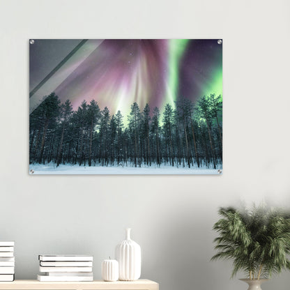 Unique Aurora Borealis Acrylic Prints - Multi Size Personalized Northern Light View - Modern Wall Art - Perfect Aurora Lovers Gift 12