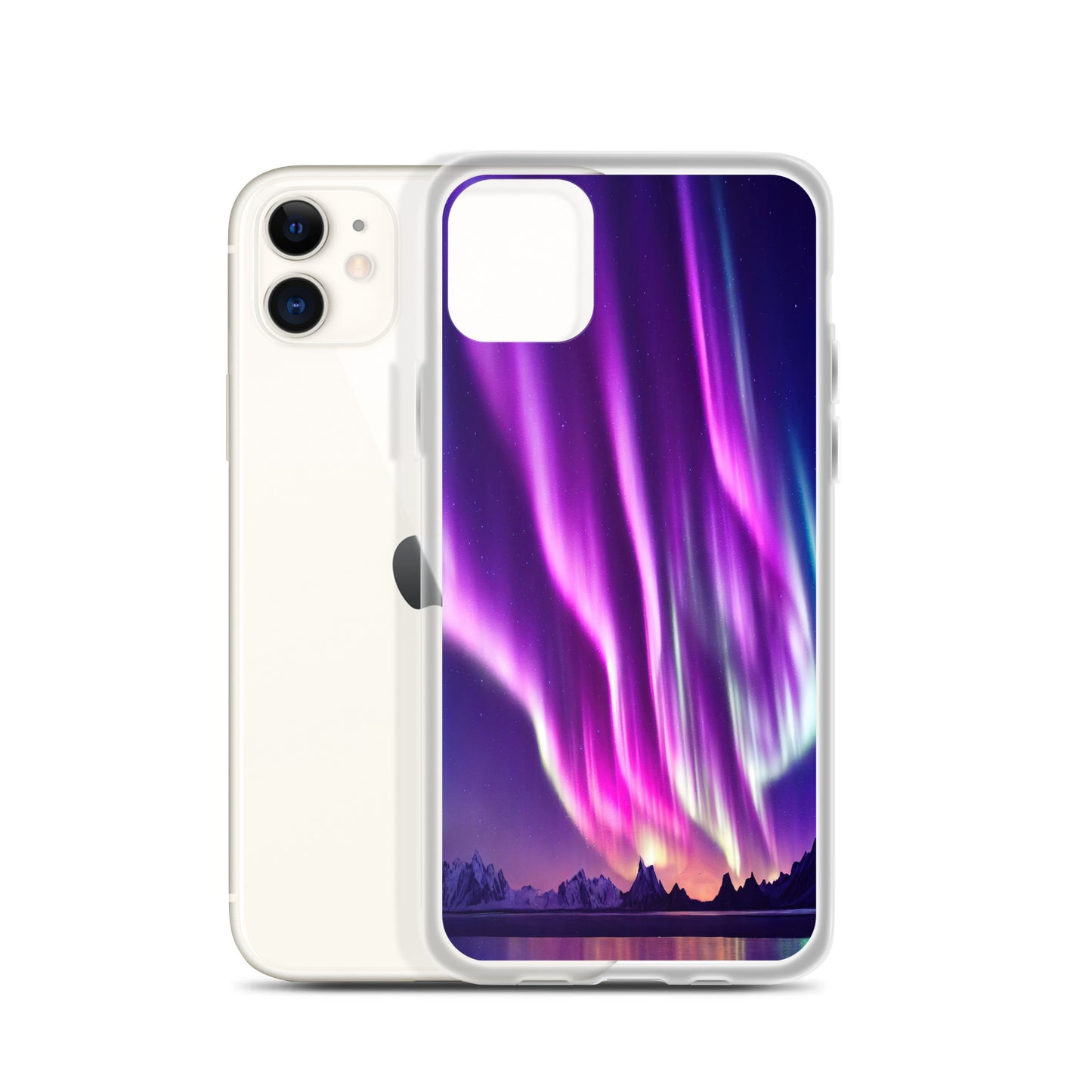 Unique Aurora Borealis iPhone Cover Case - Northern Light Phone Cover Case - Étui transparent pour iPhone - Perfect Aurora Lovers Gift 1