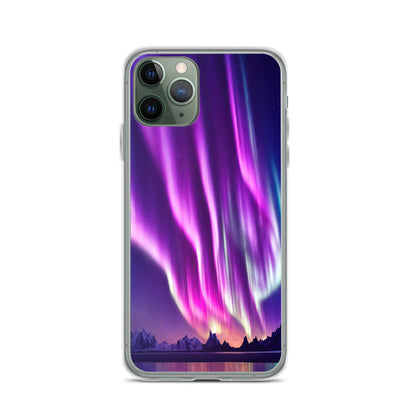 Unique Aurora Borealis iPhone Cover Case - Northern Light Phone Cover Case - Clear Case for iPhone - Perfect Aurora Lovers Gift 1