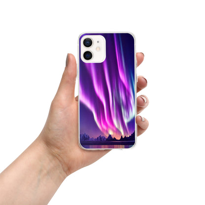 Unique Aurora Borealis iPhone Cover Case - Northern Light Phone Cover Case - Clear Case for iPhone - Perfect Aurora Lovers Gift 1