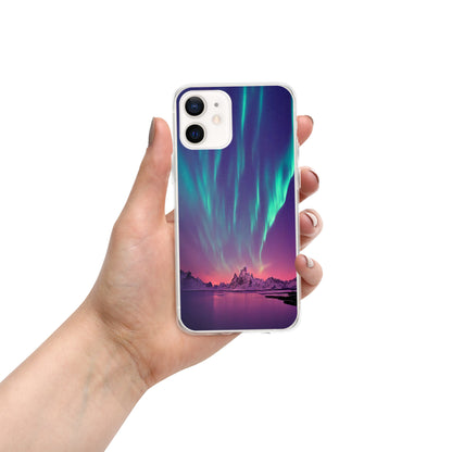 Unique Aurora Borealis iPhone Cover Case - Northern Light Phone Cover Case - Clear Case for iPhone - Perfect Aurora Lovers Gift 2