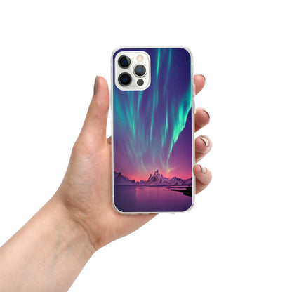 Unique Aurora Borealis iPhone Cover Case - Northern Light Phone Cover Case - Clear Case for iPhone - Perfect Aurora Lovers Gift 2