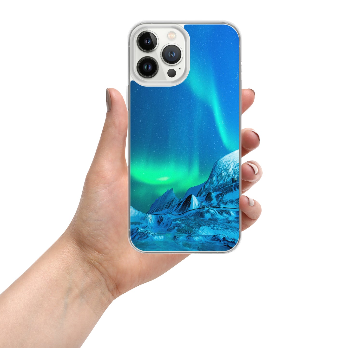 Unique Aurora Borealis iPhone Cover Case - Northern Light Phone Cover Case - Clear Case for iPhone - Perfect Aurora Lovers Gift 3