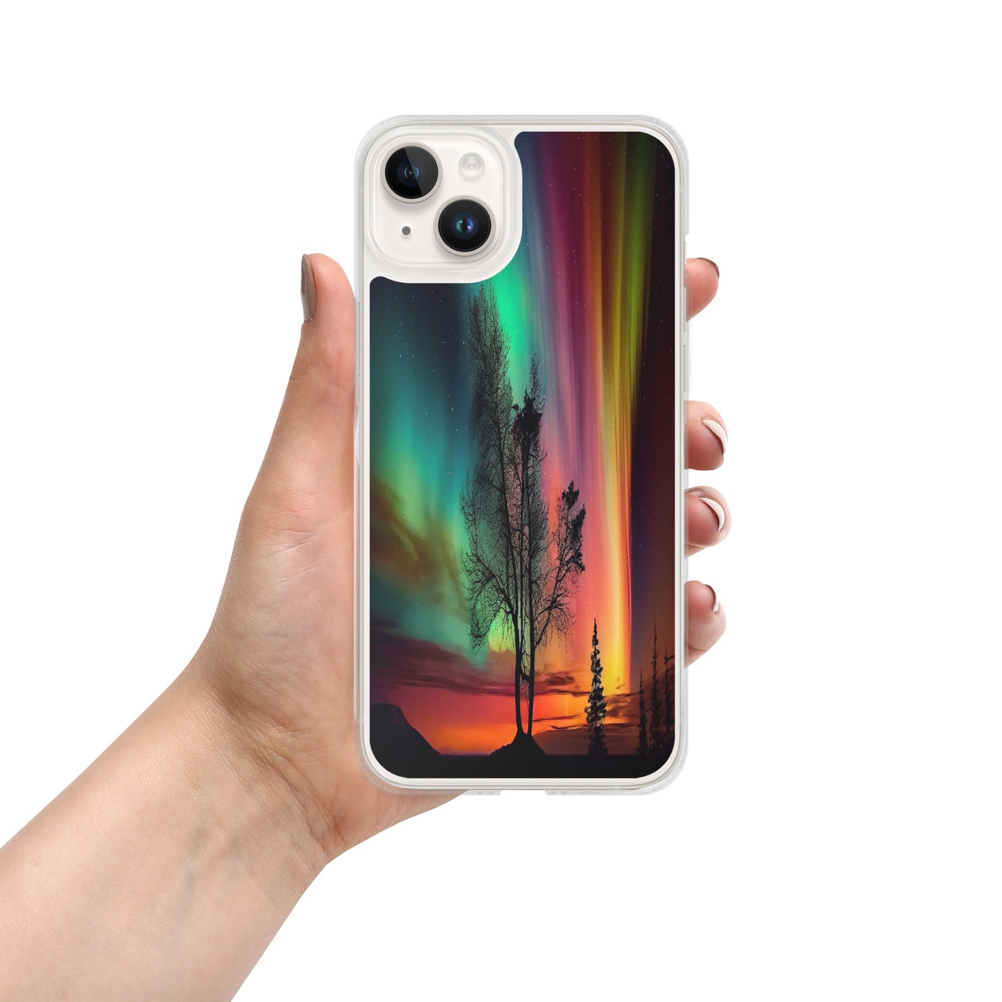 Unique Aurora Borealis iPhone Cover Case - Northern Light Phone Cover Case - Clear Case for iPhone - Perfect Aurora Lovers Gift 11
