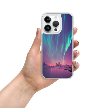 Unique Aurora Borealis iPhone Cover Case - Northern Light Phone Cover Case - Clear Case for iPhone - Perfect Aurora Lovers Gift 2