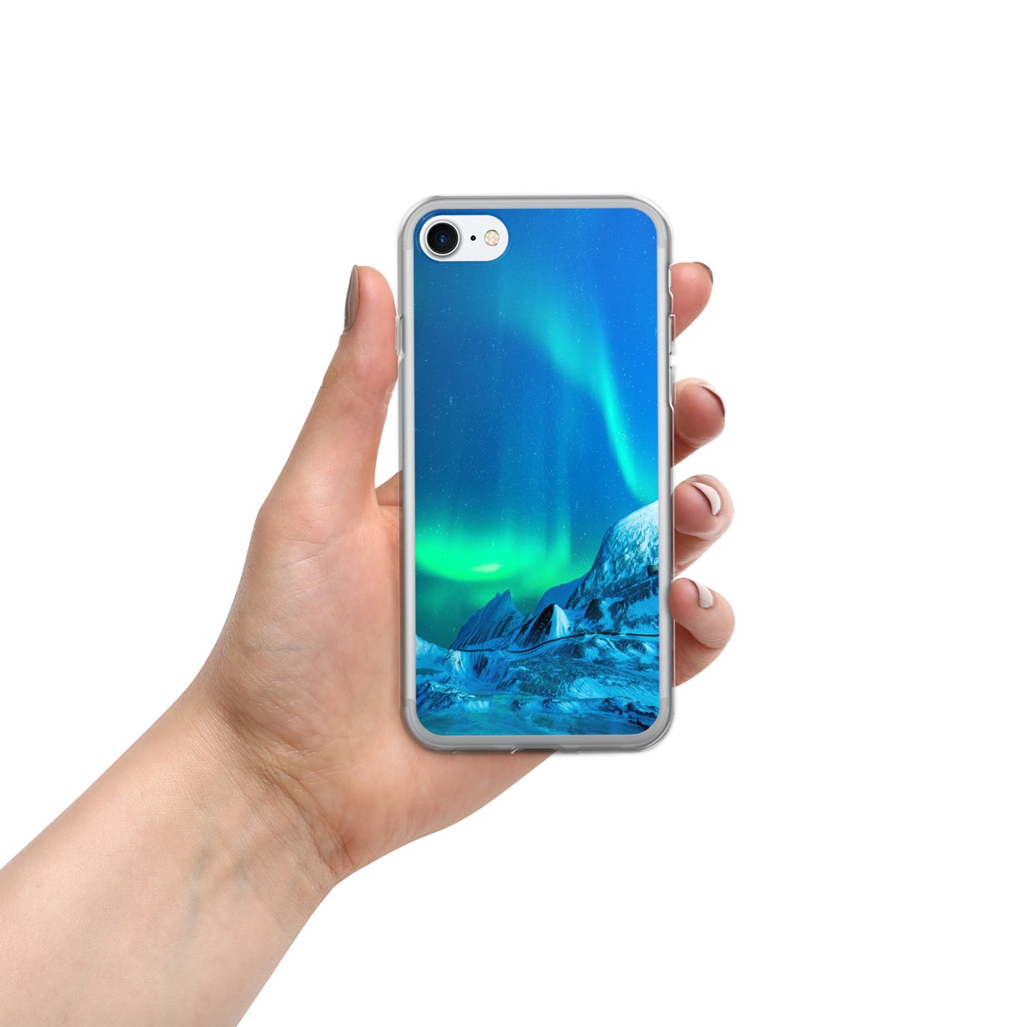 Unique Aurora Borealis iPhone Cover Case - Northern Light Phone Cover Case - Clear Case for iPhone - Perfect Aurora Lovers Gift 3
