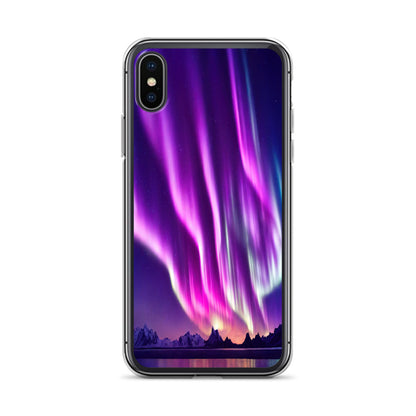 Unique Aurora Borealis iPhone Cover Case - Northern Light Phone Cover Case - Étui transparent pour iPhone - Perfect Aurora Lovers Gift 1