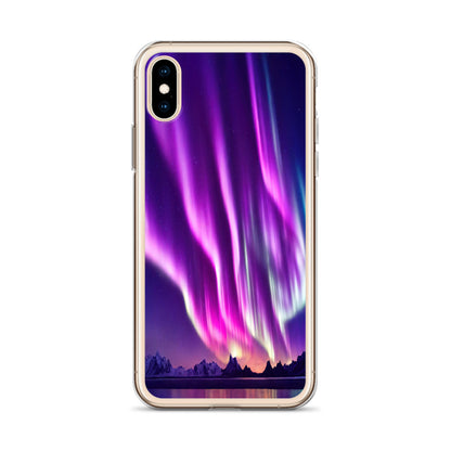 Unique Aurora Borealis iPhone Cover Case - Northern Light Phone Cover Case - Clear Case for iPhone - Perfect Aurora Lovers Gift 1