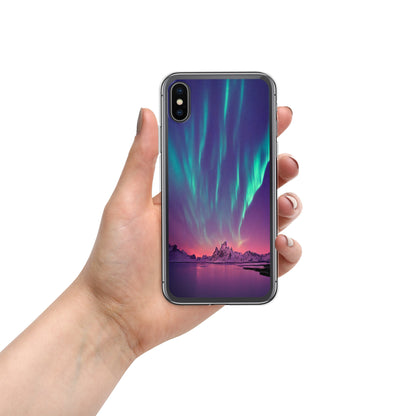 Unique Aurora Borealis iPhone Cover Case - Northern Light Phone Cover Case - Clear Case for iPhone - Perfect Aurora Lovers Gift 2