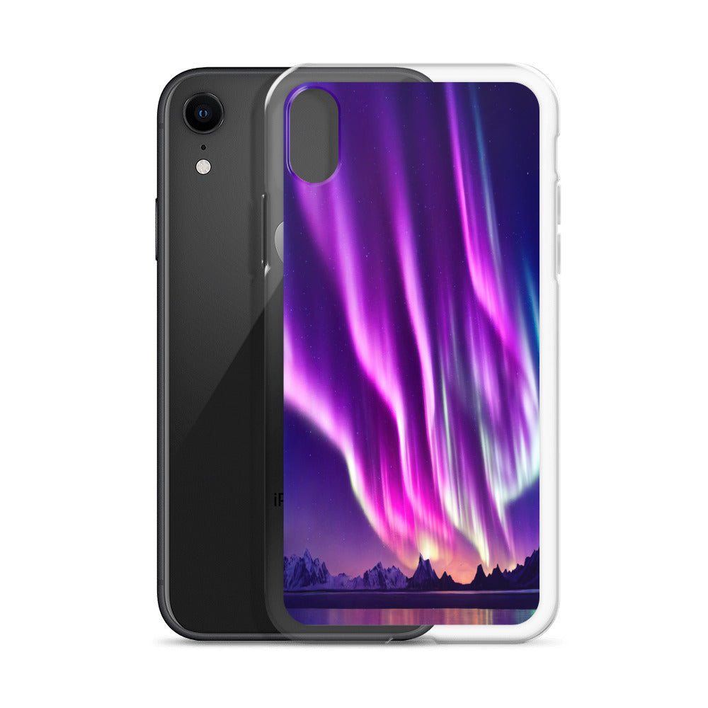 Unique Aurora Borealis iPhone Cover Case - Northern Light Phone Cover Case - Clear Case for iPhone - Perfect Aurora Lovers Gift 1