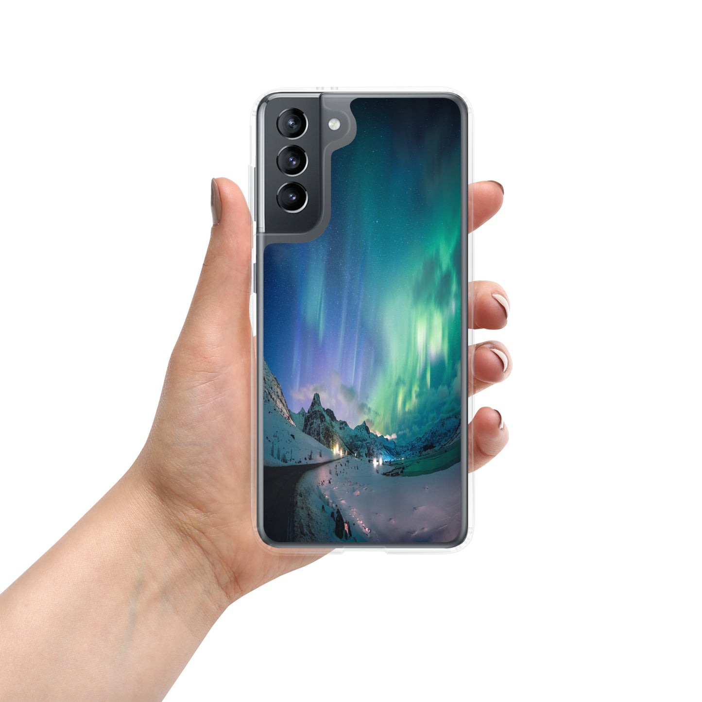 Unique Aurora Borealis Samsung Cover Case - Northern Light Phone Cover Case - Clear Case for Samsung Galaxy - Perfect Aurora Lovers Gift 9