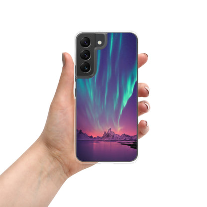 Unique Aurora Borealis Samsung Cover Case - Northern Light Phone Cover Case - Clear Case for Samsung Galaxy - Perfect Aurora Lovers Gift 2