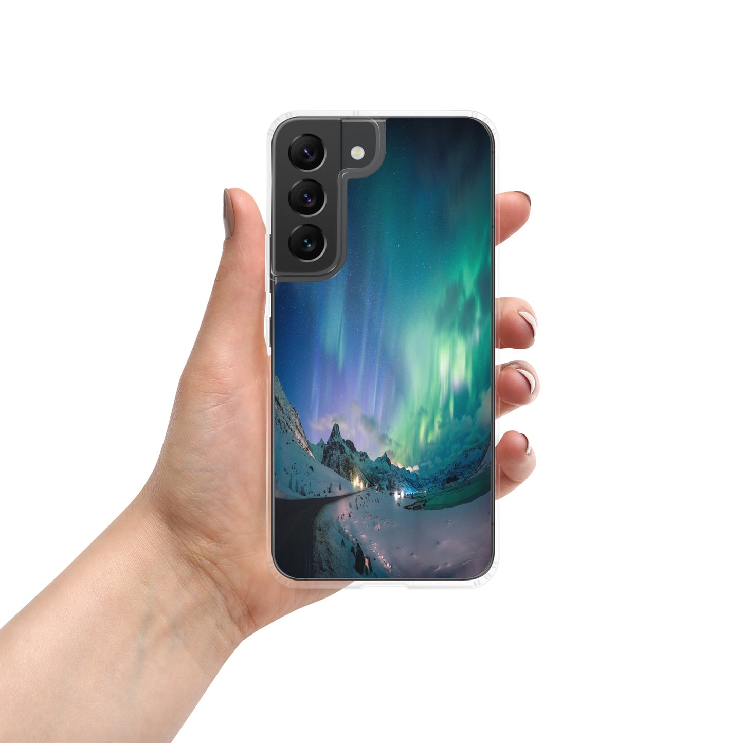 Unique Aurora Borealis Samsung Cover Case - Northern Light Phone Cover Case - Clear Case for Samsung Galaxy - Perfect Aurora Lovers Gift 9