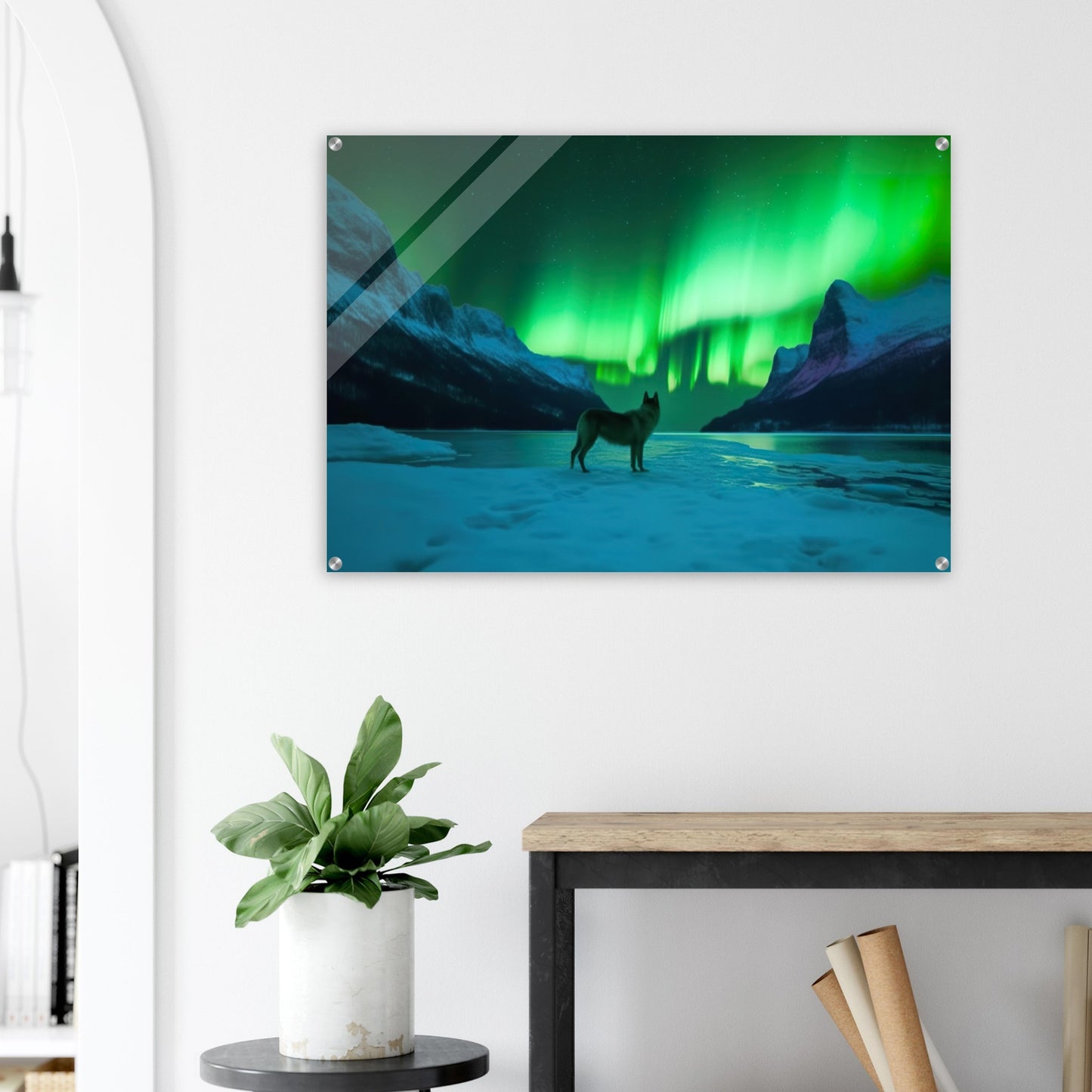 Unique Aurora Borealis Acrylic Prints - Multi Size Personalized Northern Light View - Modern Wall Art - Perfect Aurora Lovers Gift 2