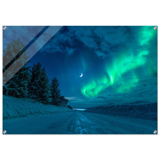 Unique Aurora Borealis Acrylic Prints - Multi Size Personalized Northern Light View - Modern Wall Art - Perfect Aurora Lovers Gift 11