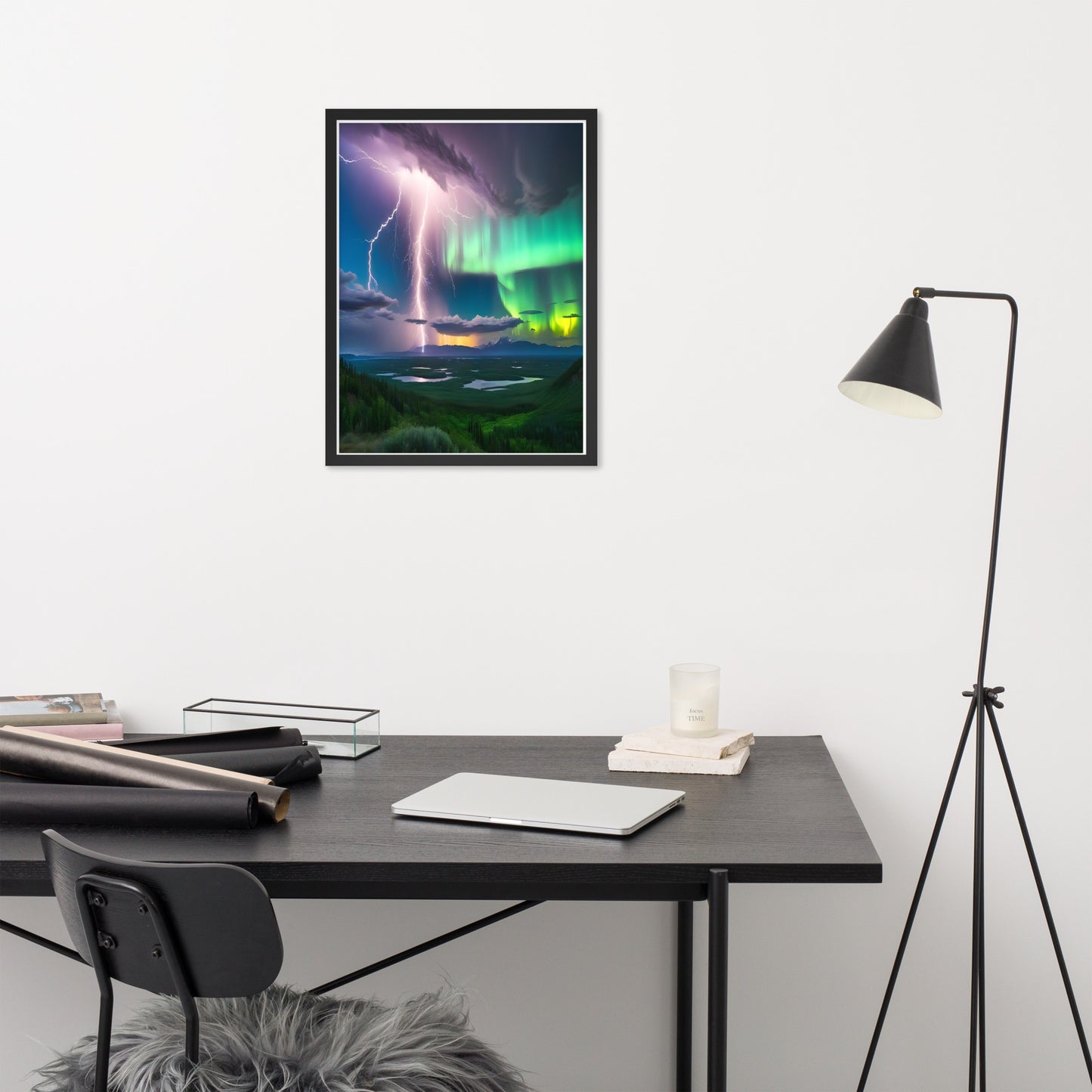 Enchanting Aurora Borealis Framed Posters - Multi Size Personalized Northern Light View - Modern Wall Art - Perfect Aurora Lovers Gift 6