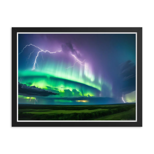 Enchanting Aurora Borealis Framed Posters - Multi Size Personalized Northern Light View - Modern Wall Art - Perfect Aurora Lovers Gift 7