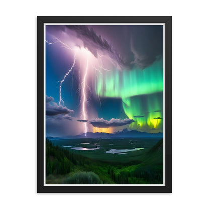 Enchanting Aurora Borealis Framed Posters - Multi Size Personalized Northern Light View - Modern Wall Art - Perfect Aurora Lovers Gift 6