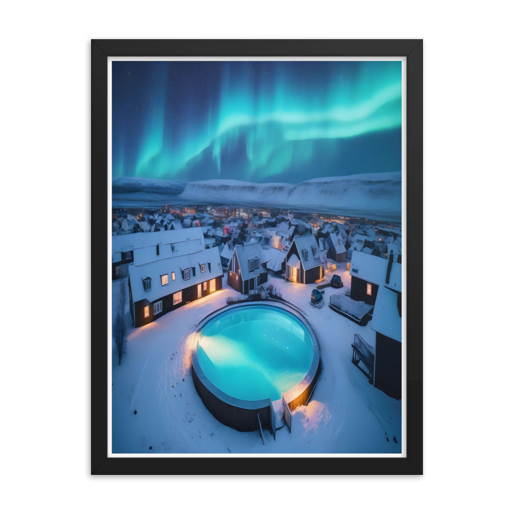 Enchanting Aurora Borealis Framed Posters - Multi Size Personalized Northern Light View - Modern Wall Art - Perfect Aurora Lovers Gift 11
