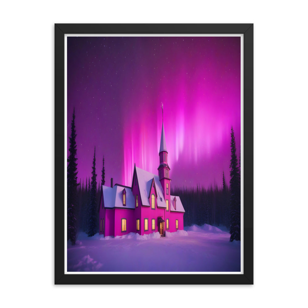 Enchanting Aurora Borealis Framed Posters - Multi Size Personalized Northern Light View - Modern Wall Art - Perfect Aurora Lovers Gift 21