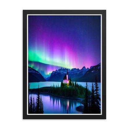Enchanting Aurora Borealis Framed Posters - Multi Size Personalized Northern Light View - Modern Wall Art - Perfect Aurora Lovers Gift 26