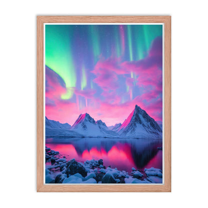 Enchanting Aurora Borealis Framed Posters - Multi Size Personalized Northern Light View - Modern Wall Art - Perfect Aurora Lovers Gift 2