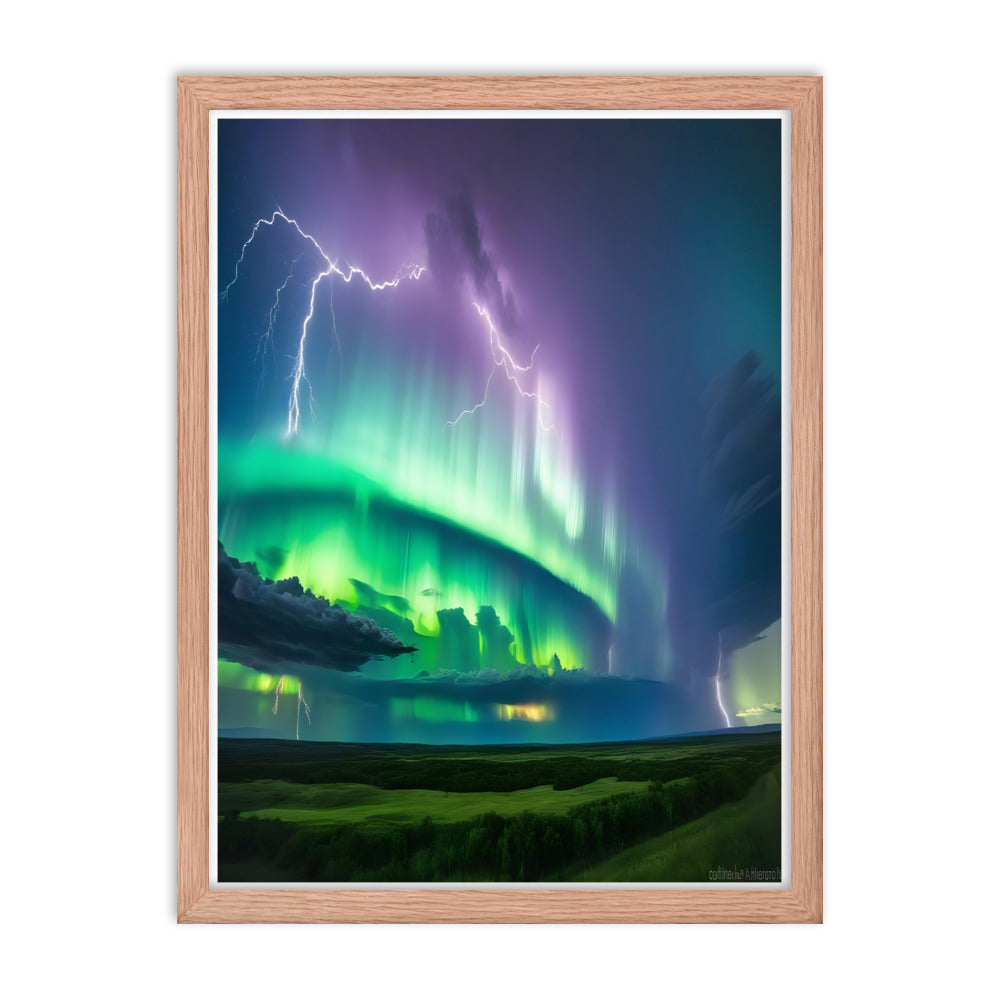 Enchanting Aurora Borealis Framed Posters - Multi Size Personalized Northern Light View - Modern Wall Art - Perfect Aurora Lovers Gift 7