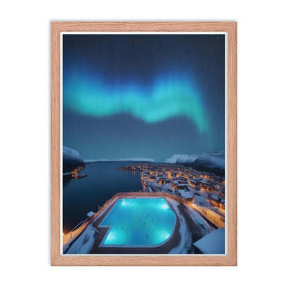 Enchanting Aurora Borealis Framed Posters - Multi Size Personalized Northern Light View - Modern Wall Art - Perfect Aurora Lovers Gift 12