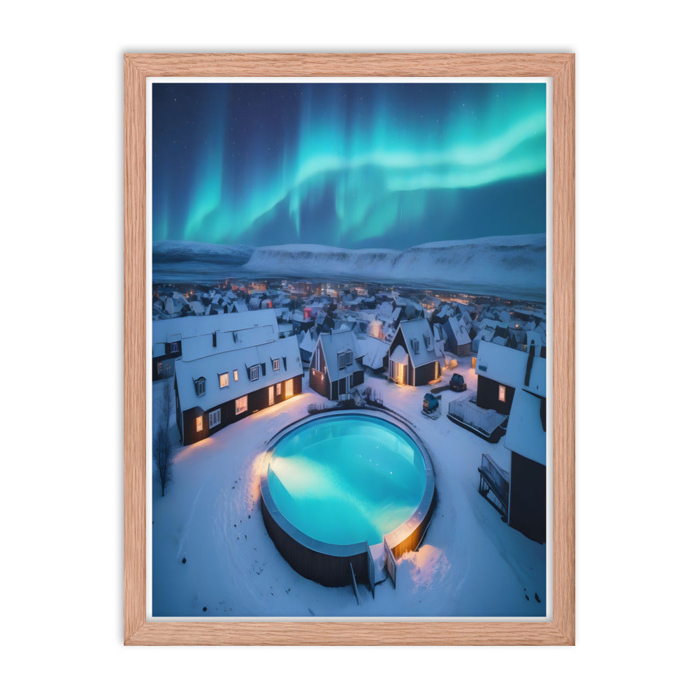 Enchanting Aurora Borealis Framed Posters - Multi Size Personalized Northern Light View - Modern Wall Art - Perfect Aurora Lovers Gift 11