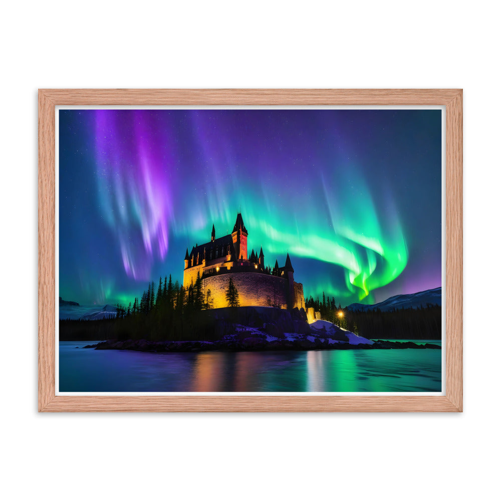 Enchanting Aurora Borealis Framed Posters - Multi Size Personalized Northern Light View - Modern Wall Art - Perfect Aurora Lovers Gift 13