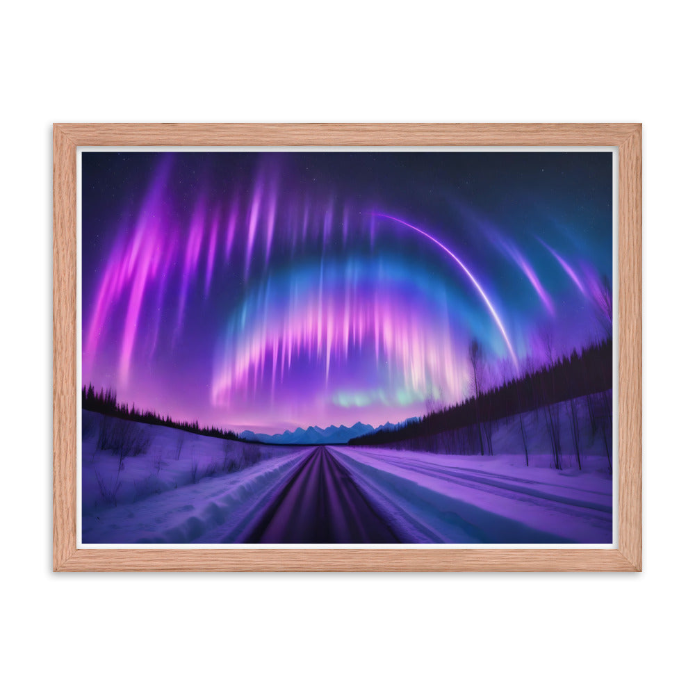 Enchanting Aurora Borealis Framed Posters - Multi Size Personalized Northern Light View - Modern Wall Art - Perfect Aurora Lovers Gift 15