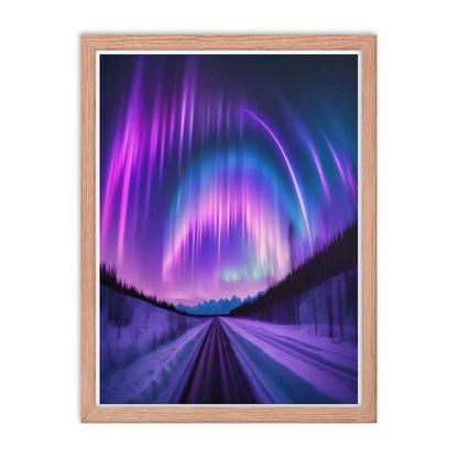 Enchanting Aurora Borealis Framed Posters - Multi Size Personalized Northern Light View - Modern Wall Art - Perfect Aurora Lovers Gift 15