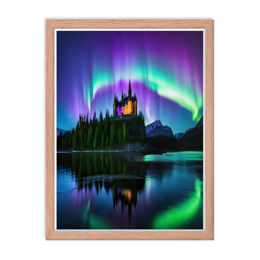 Enchanting Aurora Borealis Framed Posters - Multi Size Personalized Northern Light View - Modern Wall Art - Perfect Aurora Lovers Gift 17