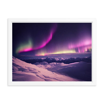 Enchanting Aurora Borealis Framed Posters - Multi Size Personalized Northern Light View - Modern Wall Art - Perfect Aurora Lovers Gift 5