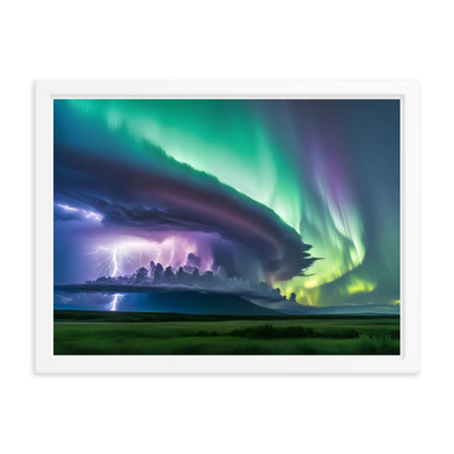 Enchanting Aurora Borealis Framed Posters - Multi Size Personalized Northern Light View - Modern Wall Art - Perfect Aurora Lovers Gift 8